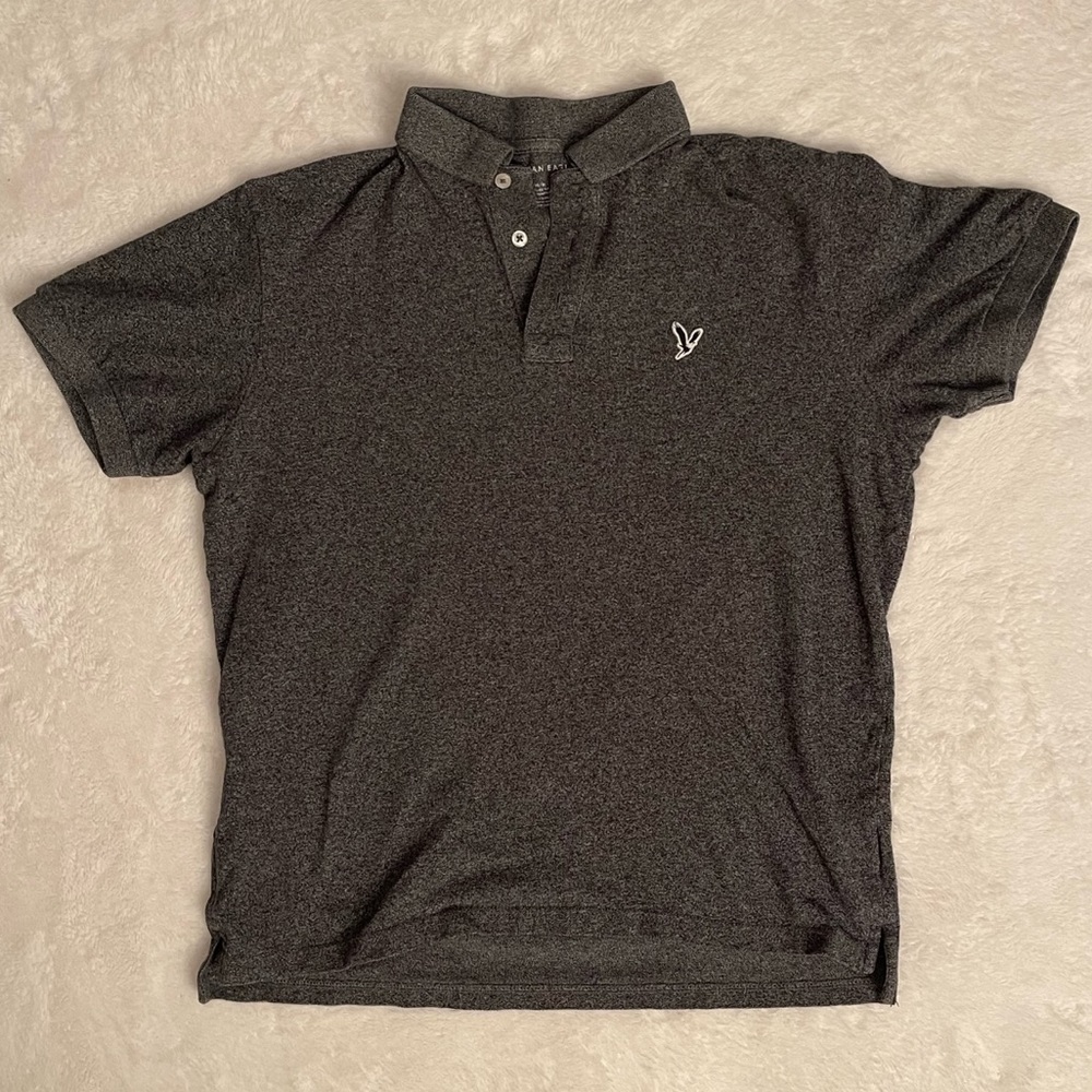 American Eagle | Medium, Standard Fit, Collared Shirt | Gray | Gently Worn